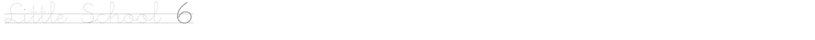 Little School 6 font preview